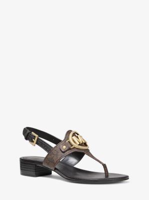 Ashland Two Tone Logo Sandal Michael Kors Canada