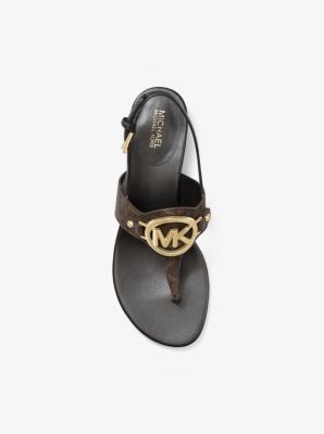 Ashland Two Tone Logo Sandal Michael Kors Canada