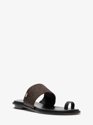 August Signature Logo Sandal Michael Kors