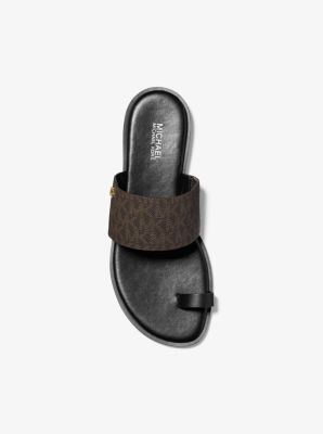 August Signature Logo Sandal Michael Kors