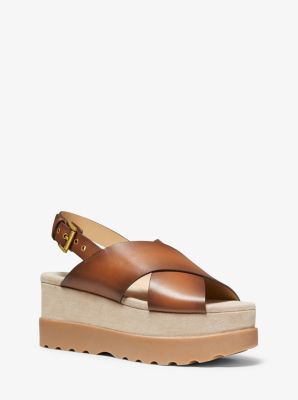 Becker Burnished Leather Flatform 