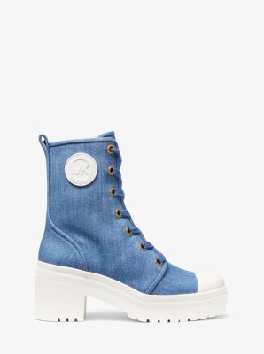 michael kors blue boots