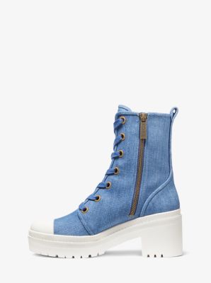 michael kors blue boots