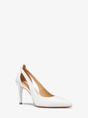 michael kors leather heels