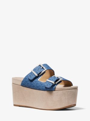 michael kors flatform sandals