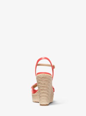 Michael kors flora discount appliqué leather sandal