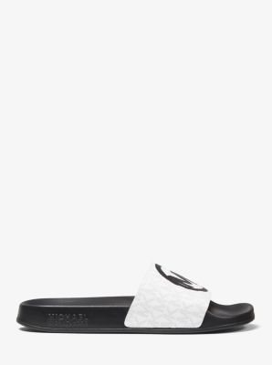 Gilmore Brushstroke Logo Slide Sandal