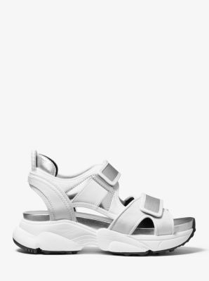 Harvey Canvas and Mesh Sport Sandal Michael Kors