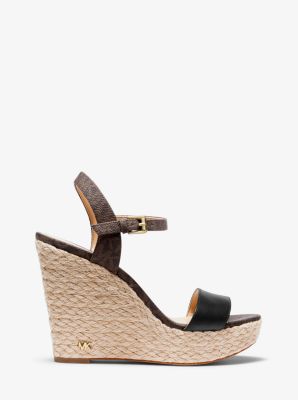 Michael kors jill sales wedge gold