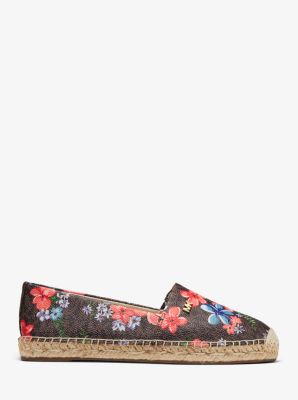 Kendrick Floral Logo Slip-On Espadrille