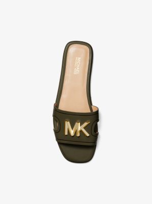 Kippy Embellished Leather Slide Sandal | Michael Kors [US]