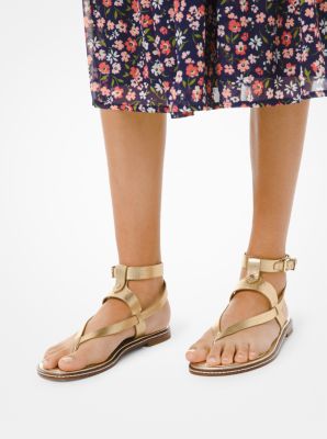 Pearson metallic sales leather sandal