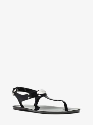 Logo Plaque Jelly Sandal