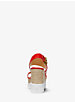 Sandale compensée Rhett en cuir gaufré à motif crocodile image number 2