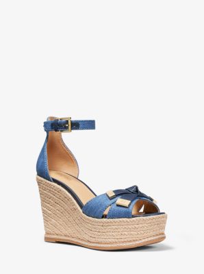 michael kors denim sandals