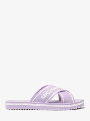 Sparrow Logo Slide Sandal Michael Kors Canada