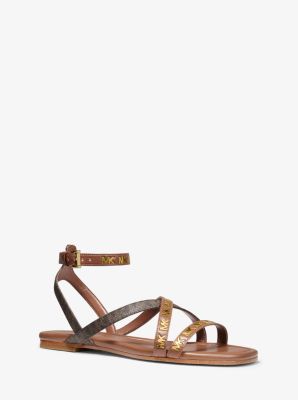 michael kors logo sandals