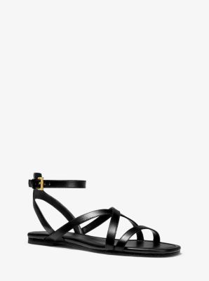 Tasha Leather Sandal Michael Kors