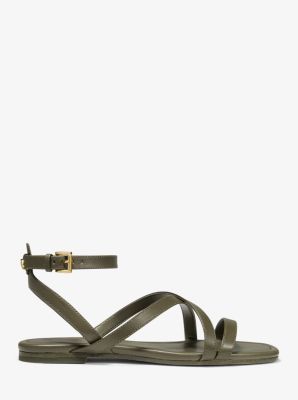 Tasha Leather Sandal Michael Kors