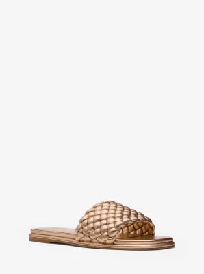 mk slip on sandals