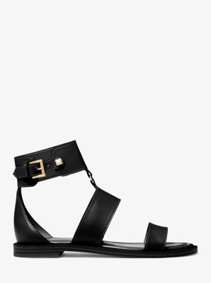 Michael kors best sale black gladiator sandals