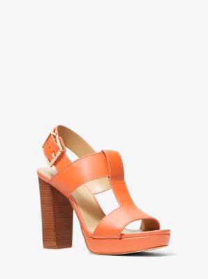 Becker Leather Platform Sandal | Michael Kors