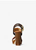 Sandale à plateforme Becker en cuir et à logo image number 2