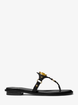 Conway Logo Charm Leather Sandal image number 1