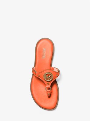 Newest Michael Kors Conway Logo Charm Sandals