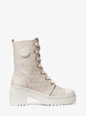 Corey Logo Jacquard Combat Boot | Michael Kors