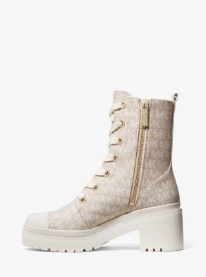 Corey Logo Jacquard Combat Boot | Michael Kors