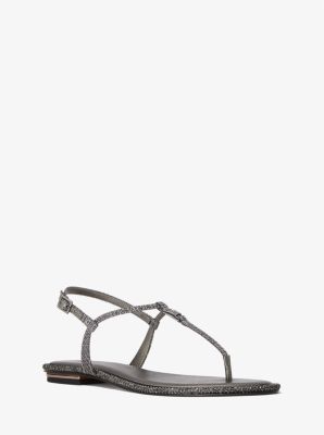 Fanning Glitter Chain-Mesh Sandal image number 0