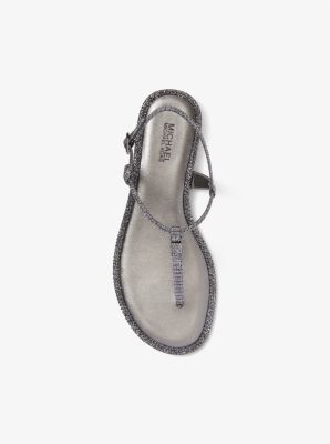 Fanning Glitter Chain-Mesh Sandal image number 2