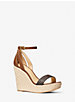 Kimberly Logo and Leather Wedge Sandal image number 0