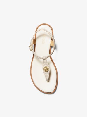 Mallory Logo T Strap Sandal Michael Kors