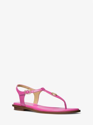 Mallory Leather T Strap Sandal Michael Kors