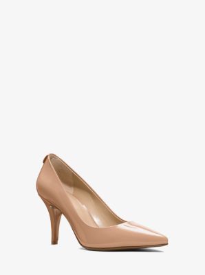 Flex Patent Leather Mid-Heel Pump 