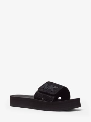 Glitter Platform Slide Sandal | Michael Kors