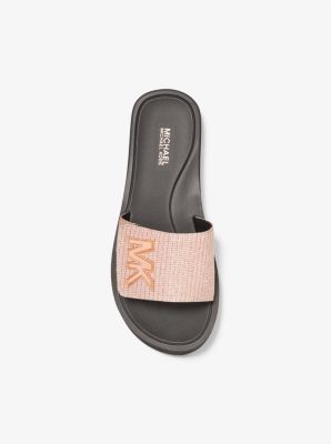 michael kors sparkle slides