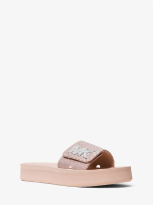 Glitter Platform Slide Sandal | Michael Kors