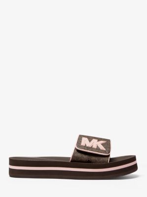 Michael kors platform clearance slides