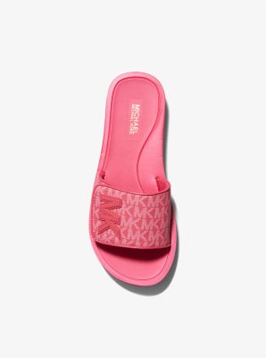 Logo Platform Slide Sandal Michael Kors