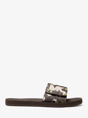 MK Printed Logo Slide Sandal image number 1