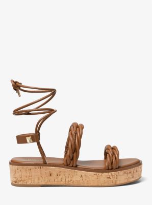 Sandalia Marina con cordones in LUGGAGE | Michael Kors