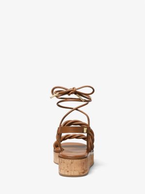 Michael kors lace up sandals hot sale