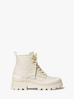 Payton Logo Jacquard Combat Boot | Michael Kors Canada