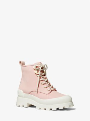 Payton Cotton Canvas Combat Boot | Michael Kors