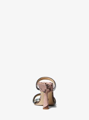 【Michael Kors】Clara Embellished Snake Embossed Sandal Clara Embellished Snake Embossed Sandal | Michael Kors [US]