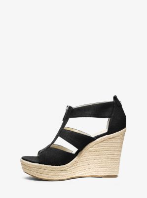 Damita canvas 2025 espadrille wedge