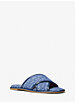 Gideon Denim Logo Jacquard Slide Sandal image number 0